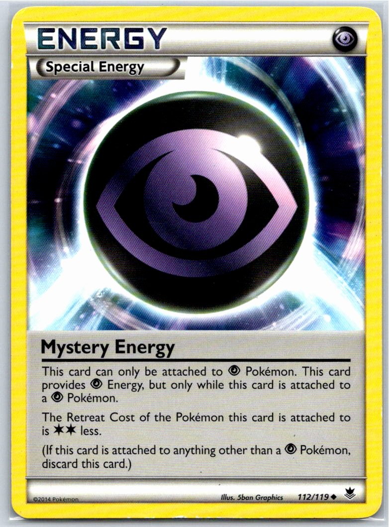 Mystery Energy XY - Phantom Forces 112/119 Pokemon Card MP