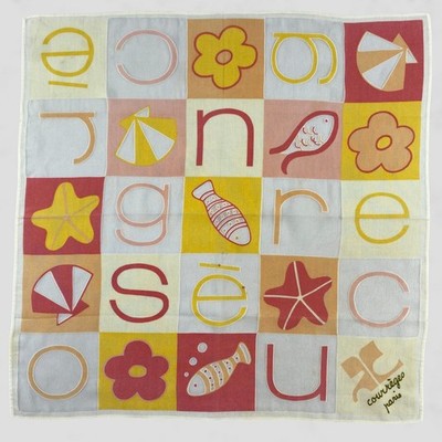 Vintage Courreges Handkerchief Neckerchief Bandana Pocket Square