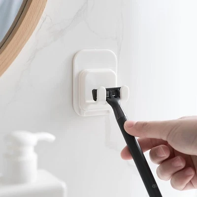 Organizer Rack Punch Free Good Load Capacity Bathroom Wall Hooks Holder Ps - Photo 1/4