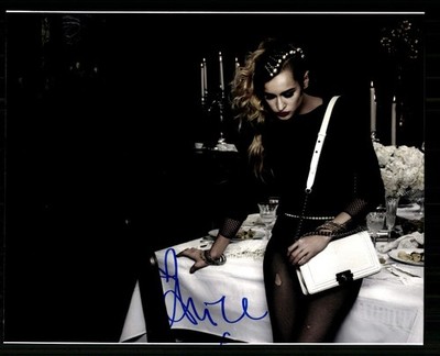 Alice Dellal Groß Foto Original Signiert Model + G 52386