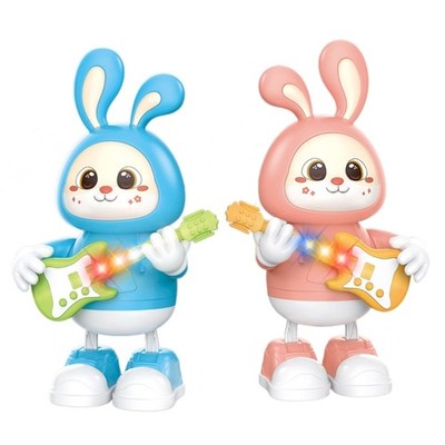 Enjoyable Singing and Dancing Electric Rabbit Toy with Lights Music for Children