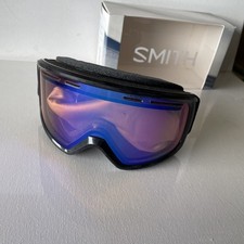 New Smith Range Winter Goggles Black - Blue Sensor Mirror/ Fog-X Anti Fog Lens