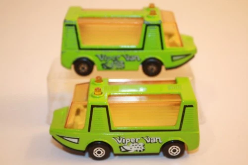 1977 Lot of 2 Vintage Matchbox Lesney Superfast Stretcha Fetcha Viper Vans