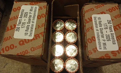 3 X 10 Roll BOX w/July 4th Privy ender P Philly Declaration of Independence 2026