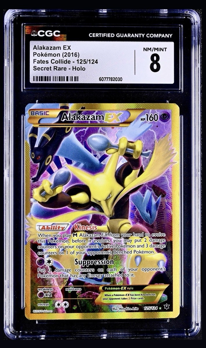 Pokémon 2016 Alakazam EX XY Fates Collide 125/124 SAR Holo Umbreon