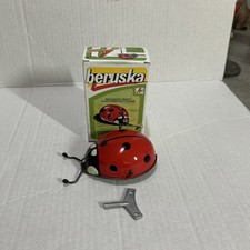 Vintage Beruska Ladybird Ladybug Wind Up toy Mechanical Clockwork Key Kovap Box
