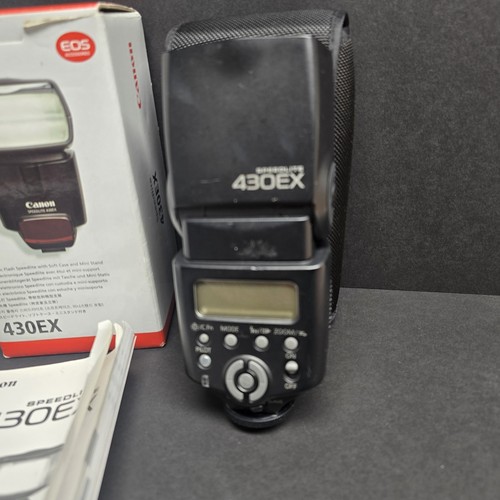 Canon Speedlite 430EX Camera Flash Canon/ Case - Picture 4 of 11