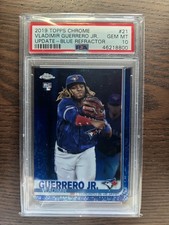 2019 Topps Chrome Update Vladimir Guerrero Jr. #21 Blue Refractor /150 PSA 10