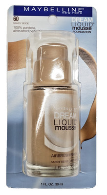 NEW Maybelline Dream Satin Liquid Foundation 60 Sandy Beige Medium 1