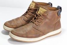 Botas Levi's Chukka Para Hombre Talla 10.5 US 44.5 EUR Marrón Imitación Cuero Denim Acento