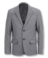 Calvin Klein Boys Blazer Suit Jacket Grey Heather Bi-Stretch Regular 14 Husky