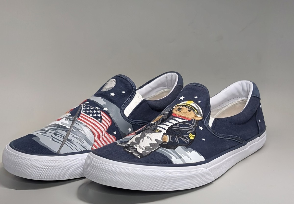 Polo Ralph Lauren Polo Bear Lighthouse Flag Shoes Slip On 