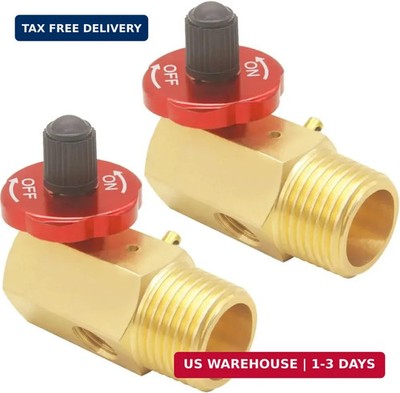 Air Tank Manifold with Shut Off Valve Relief Valve Fill Port 1/2''NPT Tank, 1/4''N
