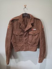 Post War Battledress Blouse, 53rd (Welsh), Good Condition, Clasps - Burma, Korea
