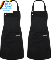 2 StüCk SchüRze FüR Damen Herren,Wasserdicht Koch SchüRze Mit 2 Groß Taschen,Ver