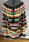 Lauren Ralph Lauren Women's Size 1X Multi-Color Striped 3/4 Sleeve Blouse