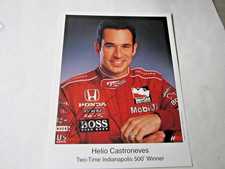 IndyCar Series 2006 Autographed Helio Castroneves Penske Racing Handout