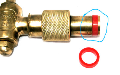 Dichtung für Messing- Zapfhahn - NEU - Dichtring f. Messinghahn