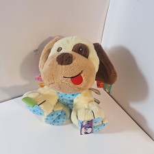 Taggies Baby Plush Puppy Dog 10" Rattle Stuffed Animal
