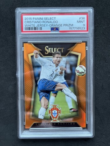Cristiano Ronaldo [White Jersey Orange Prizm] #36 2015 Panini Select card