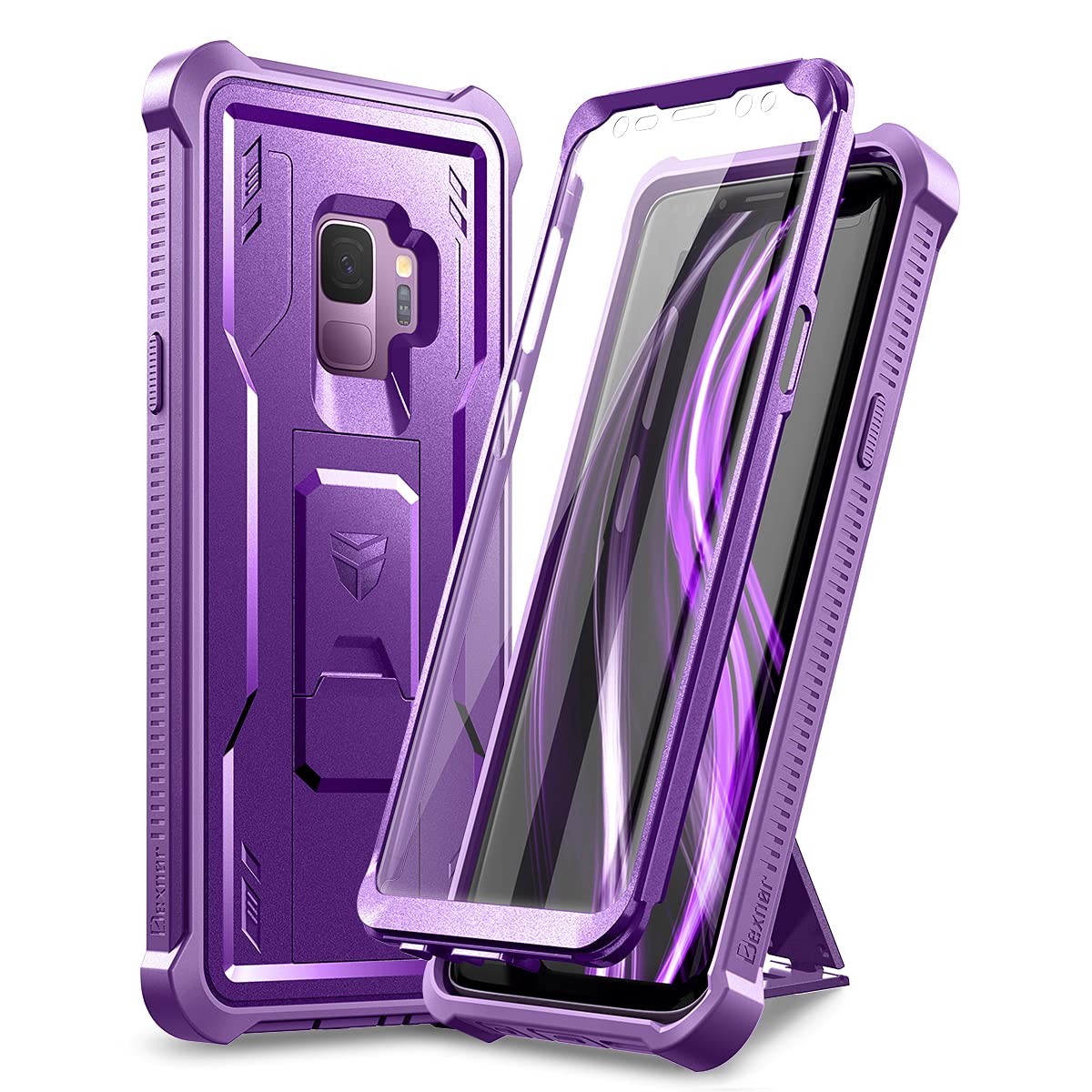 Coque Samsung S9 avec protection ecran integree integrale transparente