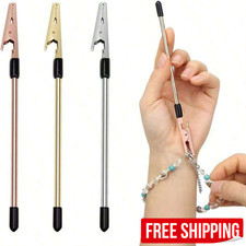 1PC Bracelet Clasp Helper Tool Metal Jewelry Fastener Hook Watch Band Assistant