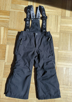 Schneehose 110, schwarz, black, Skihose CMP, Schmale Hose