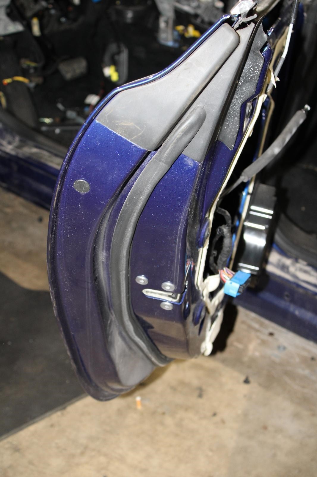 14-17 Ghibli Blue Left LH LR Rear Driver Side Door w/o Glass Factory OEM OE WTY