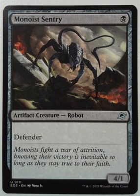 Monoist Sentry *Uncommon* Magic MtG x1 Edge of Eternities