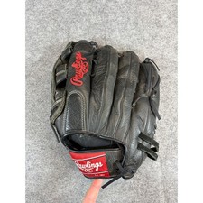 Rawlings Leather Baseball Glove Size 12 3/4 Black Premium Series D1275HBB