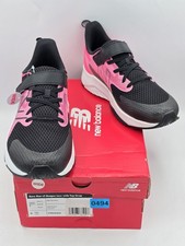 New Balance Big Kid's Rave Run V2 Bungee Lace Team - Pink Black Sz 7 Wide NEW