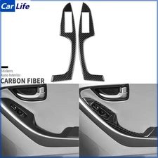 Real Carbon Fiber Rear Window Lift Switch Panel Cover For Hyundai Elantra 11-16