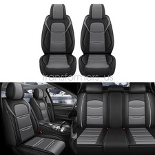 Fits Toyota Rav4 Car Seat Covers 5 Seat Full Set Frontrear Protector Grayblack