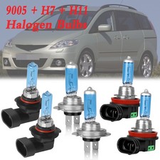 For Mazda 5 2007 2008 2009 6pcs Halogen Headlight 9005 H7 H11 Fog Light Bulbs