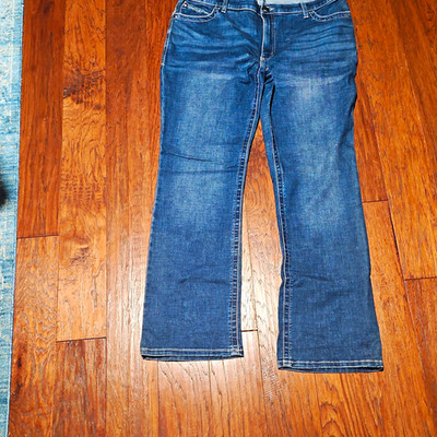 Wrangler Women's Bootcut Jeans Blue Medium Wash Stretch Denim Pockets