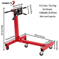 Capacity 3/4 Ton Heavy-duty 1500LBS Engine Block Hoist Folding Engine Stand