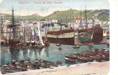 GENOVA   Veduta dal Molo Vecchio