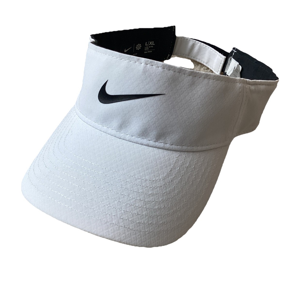 Nike S/M Women White And Grey Dri-Fit Ace Visor $_57.PNG?set_id=880000500F main image 2