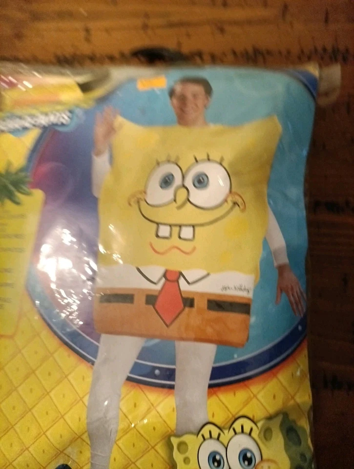 Sponge Bob Square Pants Nickelodeon Rubie’s Adult Halloween Costume Med New G3 - Image 4 of 4