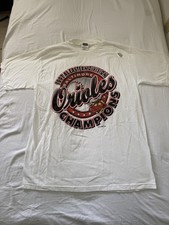 Vintage 1997 Eastern Division Champions Baltimore Orioles T-Shirt XL Brand New