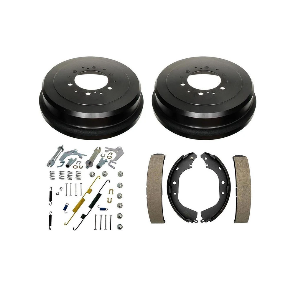 Kit de herrajes de tambores de freno y zapatas de freno trasero para Toyota Tacoma 1996-2002 Foto 2 de 4