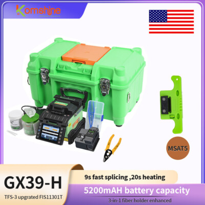 FTTH Optic Fiber Fusion Splicer Komshine GX39 Fiber Welder with Extra Stripper