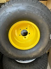 24/12.00-10 Carlisle Turf Trac R/S John Deere Yellow on 5-Hole Wheel & Tire