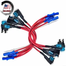 12V Fuse Holder Add-A-Circuit Fuse TAP Adapter Mini ATM APM Blade Fuse Holder 5X