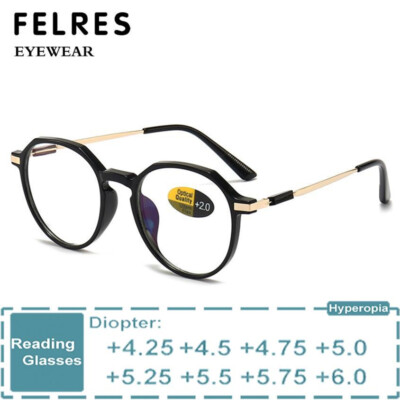 Highly Strength Reading Glasses Men Women Polygon Classic
