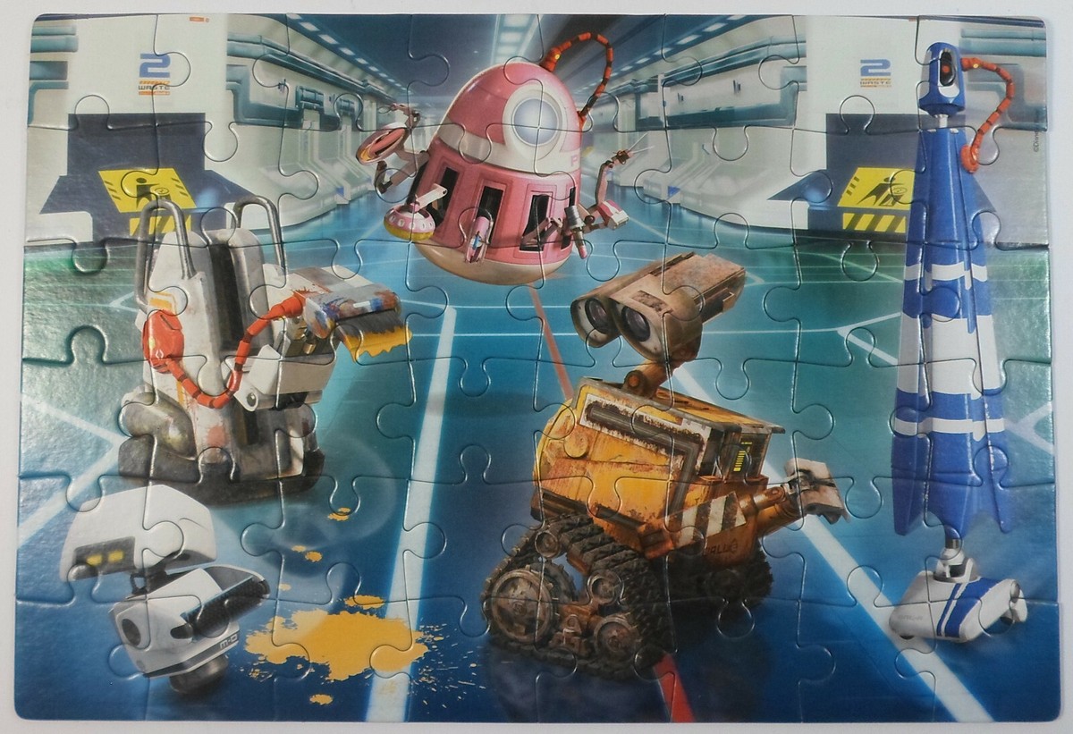 CLEMENTONI DISNEY PIXAR WALL E 48 Pcs PUZZLE LOOSE 100% COMPLETE D