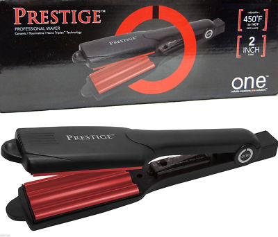 Prestige One NEW Professional 2'' Wide Hair Tri-Layer Pro Wave Curling Iron