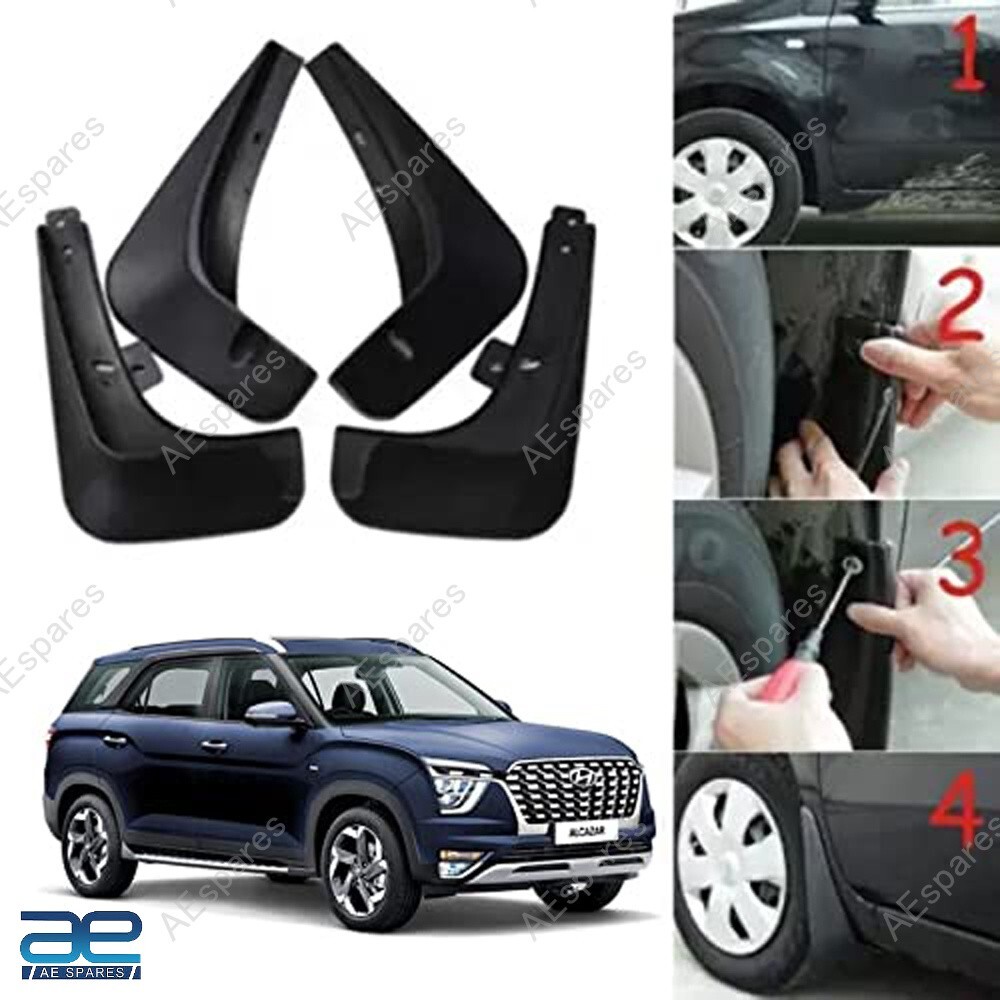 Parafanghi Set Di 4 Compatibile Con Hyundai Alcazar 2021-2023 Prestige Basso Gec