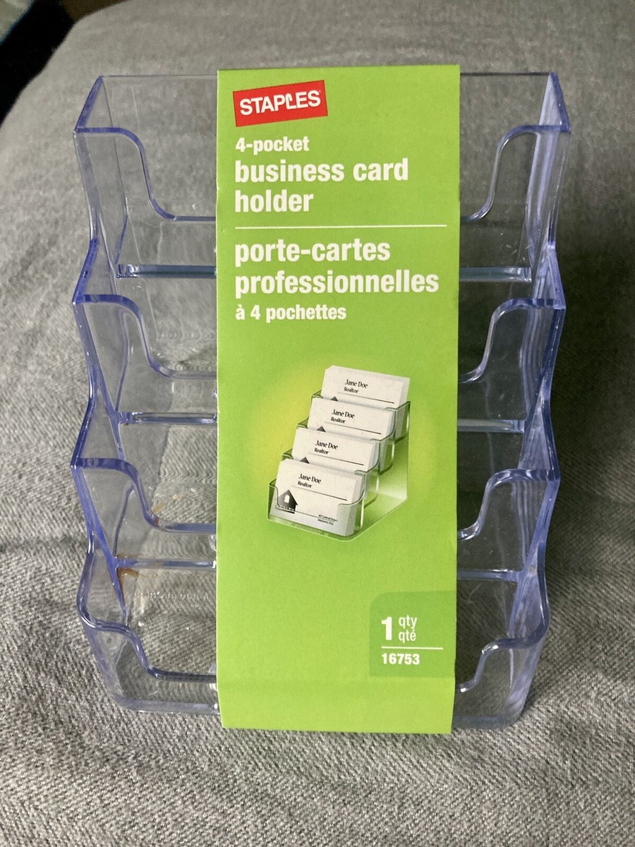 Business card holder desktop, 4 Pockets Or Slots For Business Cards Business card holder desktop, 4 Pockets Or Slots For Business Cards