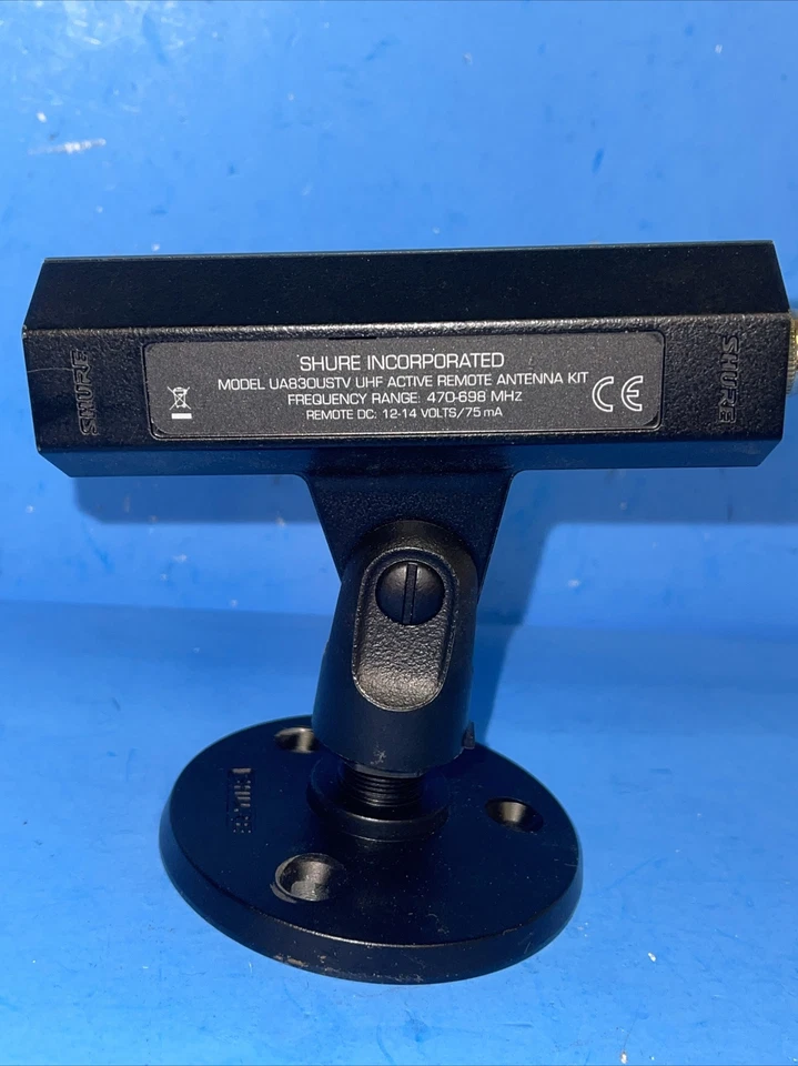 SHURE UA830USTV UHF REMOTE ANTENNA KIT 470-698 MHz WITH STAND AND ANTENNA - Image 3 of 4